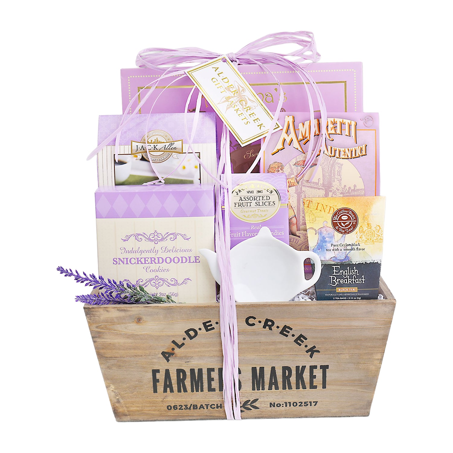 Alder Creek Time For Tea Lavender Gift Food Set