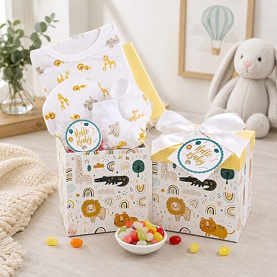 Alder Creek Its A Jungle Out There Baby Gift Box Food Set