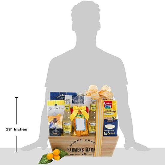 Alder Creek Sunshine Is For Lemonade Gift Basket Food Set