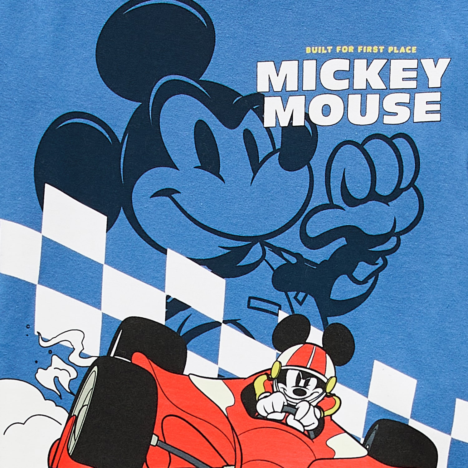 Toddler Boys Crew Neck Long Sleeve Regular Fit Mickey Mouse Graphic T-Shirt