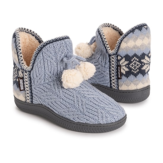 Muk Luks Womens Memory Foam Slip Resistant Bootie Slippers
