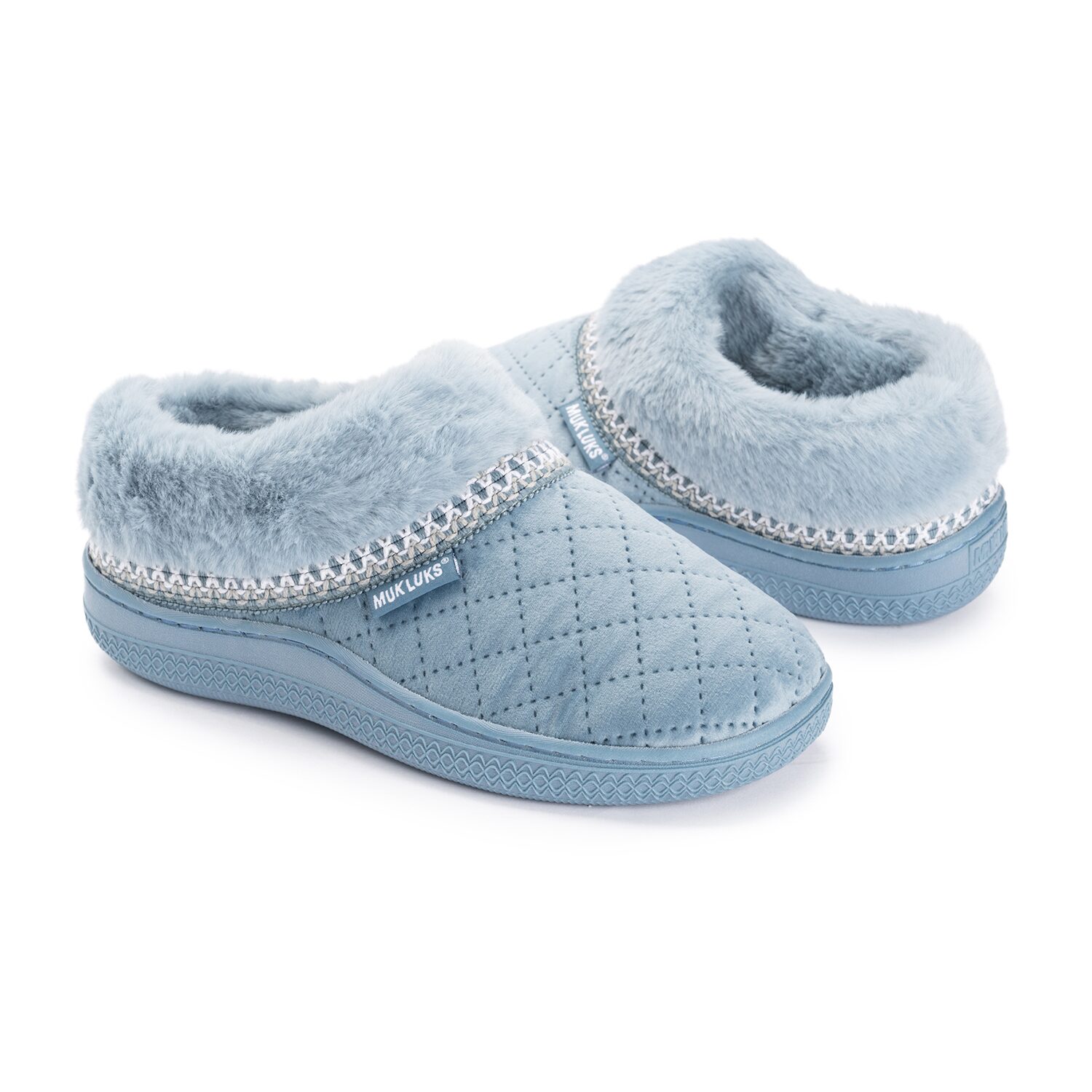 Muk Luks Ml F 26 Ds Slippers Womens Memory Foam Slip Resistant Clog