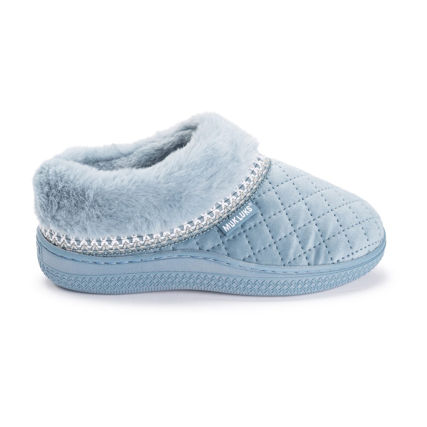 Muk Luks Ml F 26 Ds Slippers Womens Memory Foam Slip Resistant Clog