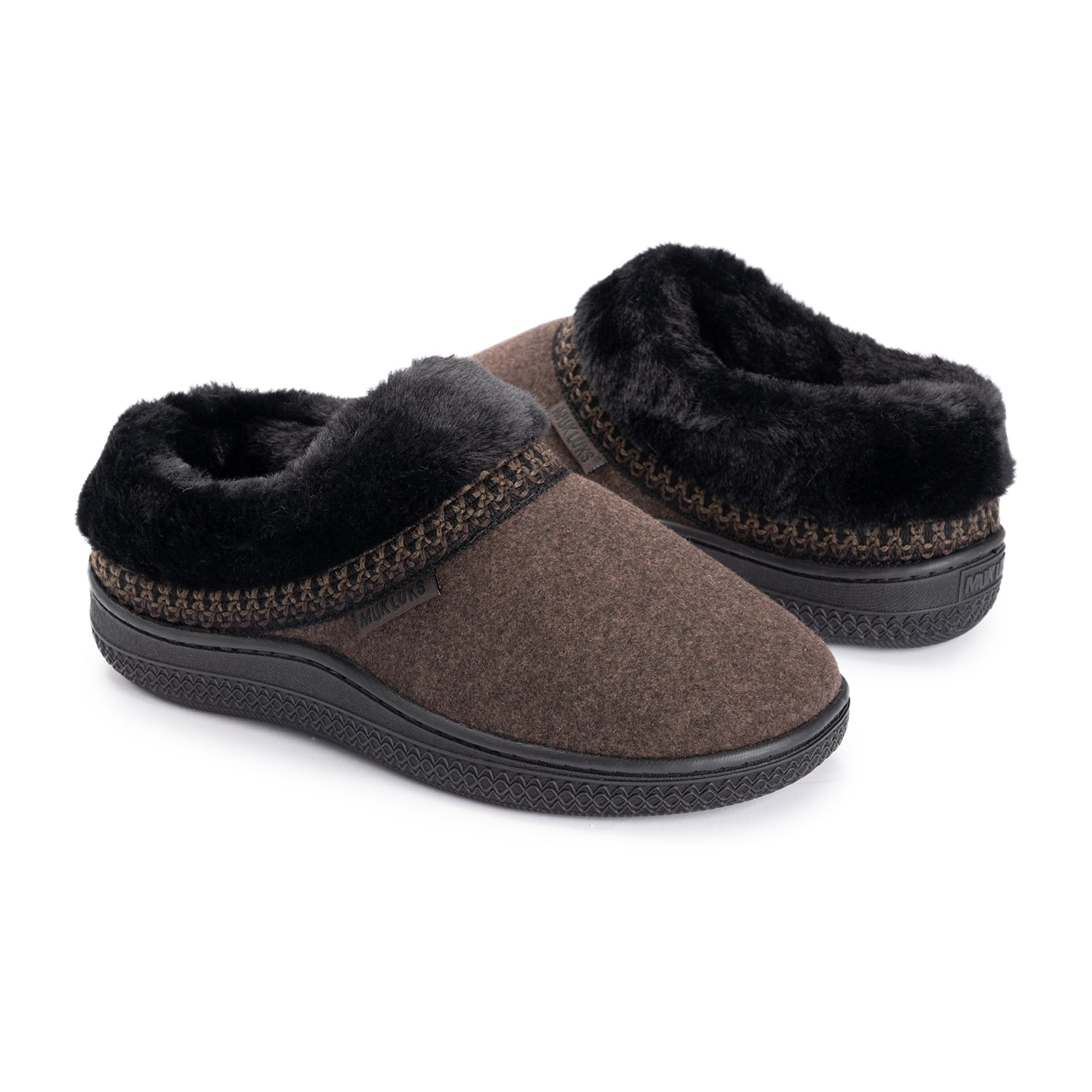 Muk Luks Ml F 26 Ds Slippers Womens Memory Foam Slip Resistant Clog