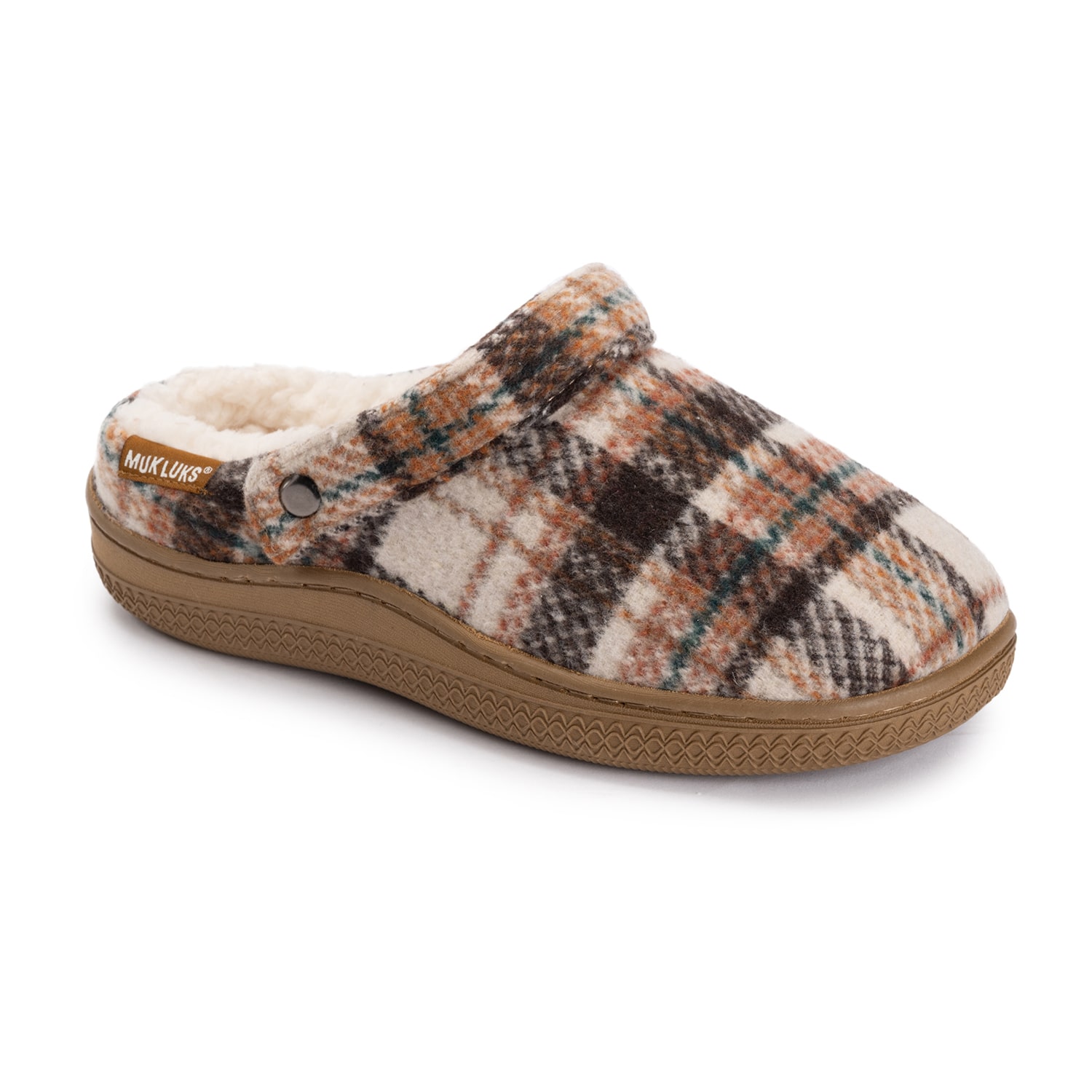 Muk Luks Ml F 26 Ds Womens Memory Foam Slip Resistant Clog Slippers