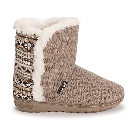 Muk Luks Womens Memory Foam Slip Resistant Bootie Slippers