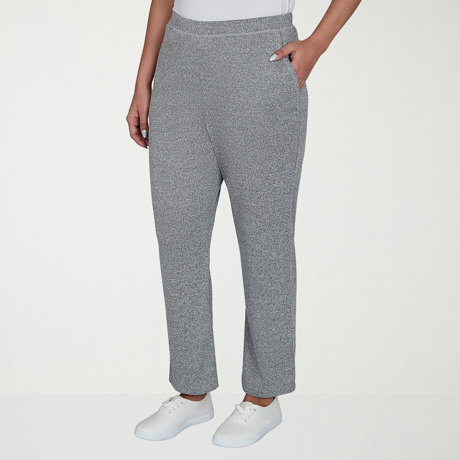 Alfred Dunner Classics Womens Straight Pull-On Pant