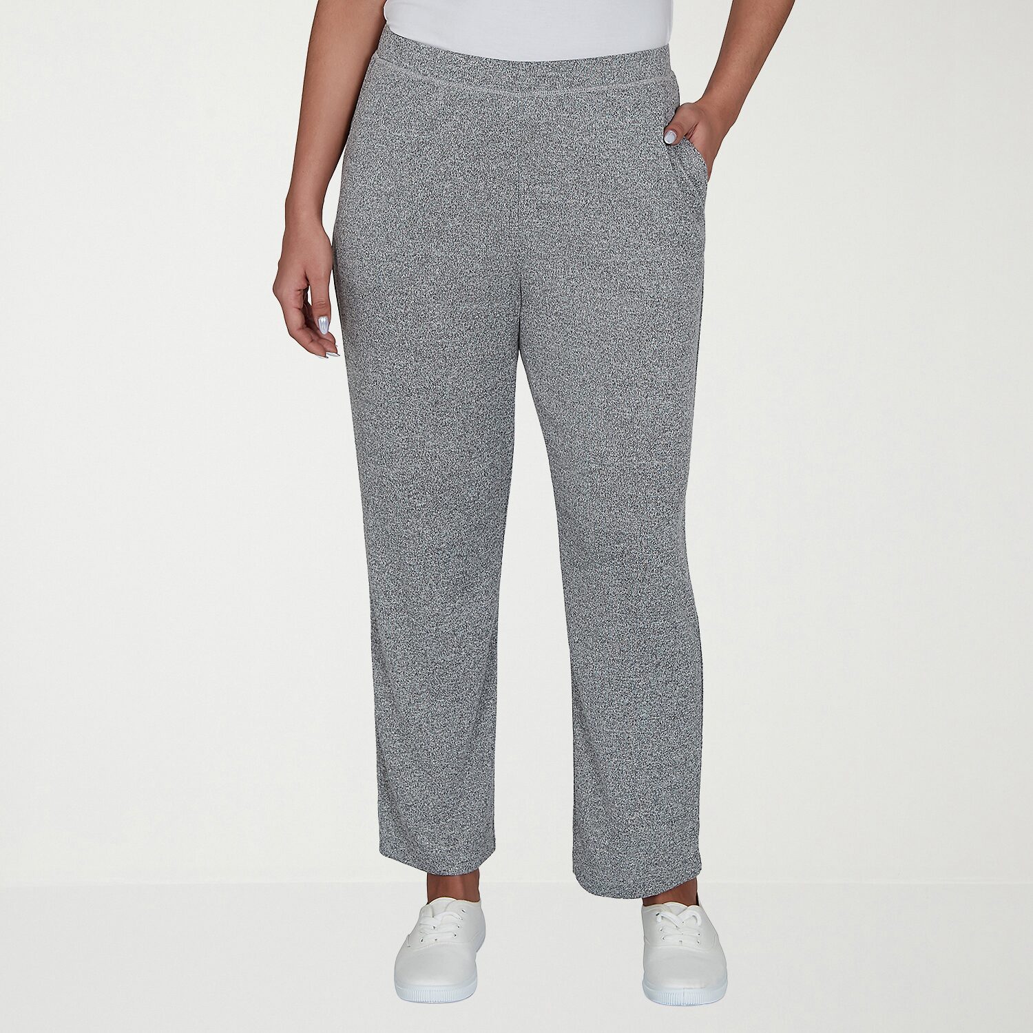 Alfred Dunner Classics Womens Straight Pull-On Pant