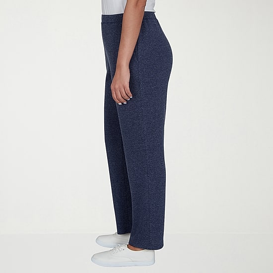 Alfred Dunner Classics Womens Straight Pull-On Pant