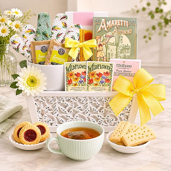 Alder Creek Planted With Love Gift Basket Food Set