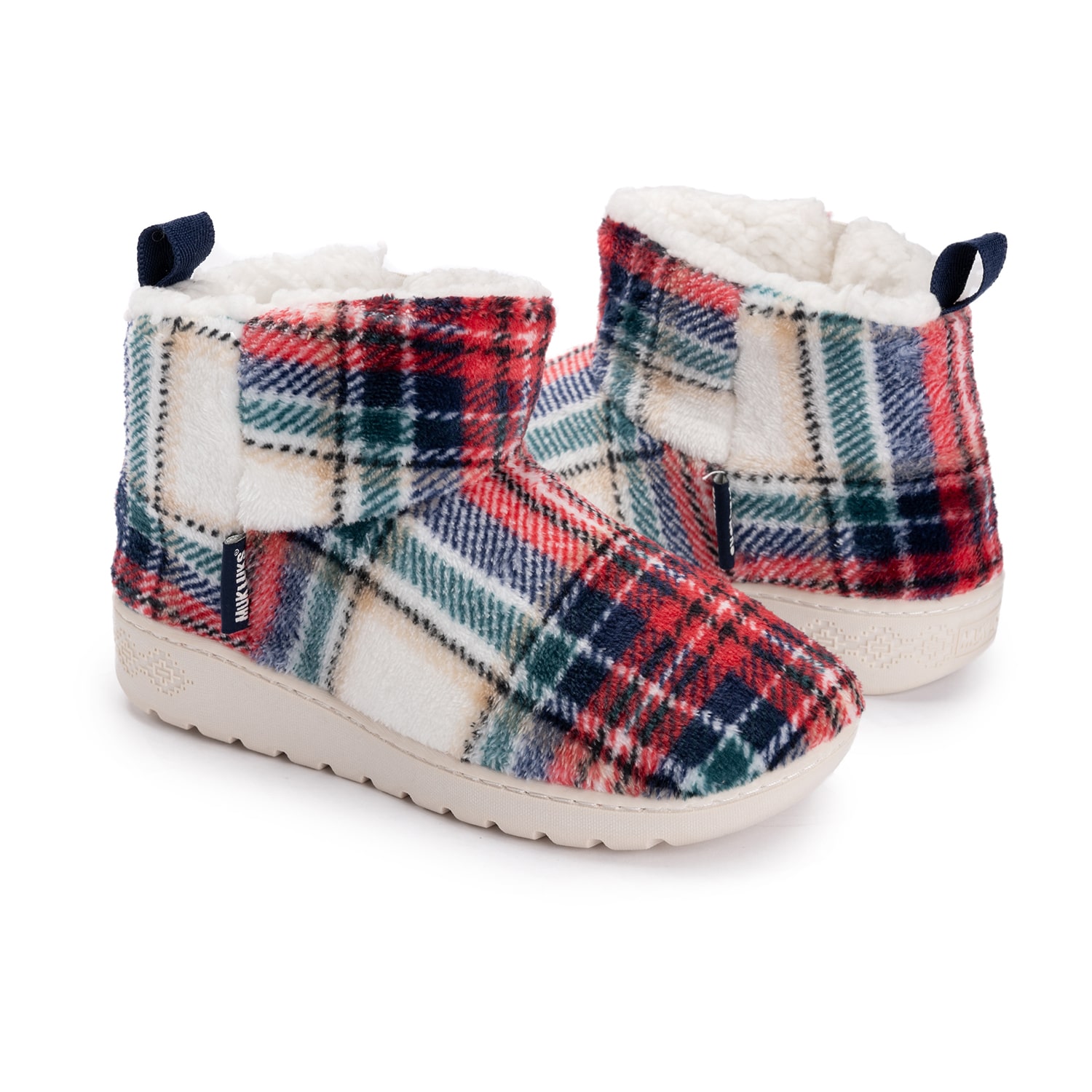 Muk Luks Womens Memory Foam Slip Resistant Bootie Slippers