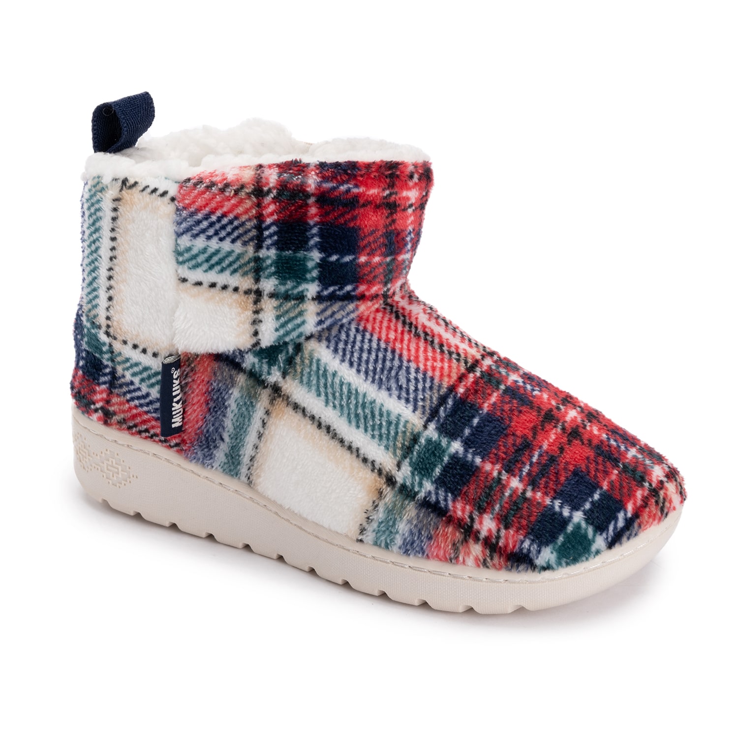 Muk Luks Womens Memory Foam Slip Resistant Bootie Slippers