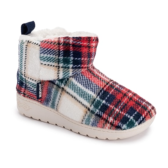Muk Luks Womens Memory Foam Slip Resistant Bootie Slippers