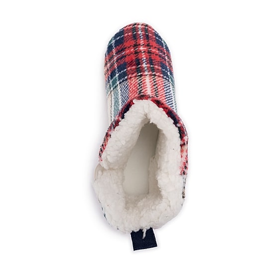 Muk Luks Womens Memory Foam Slip Resistant Bootie Slippers