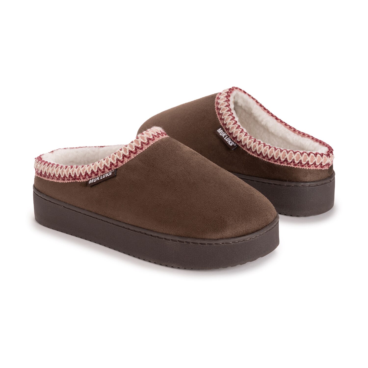Muk Luks Ml F 26 Ds Slippers Womens Memory Foam Slip Resistant Clog