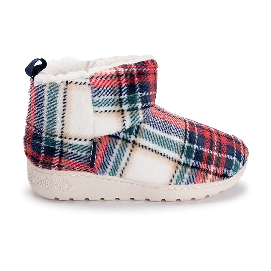 Muk Luks Womens Memory Foam Slip Resistant Bootie Slippers