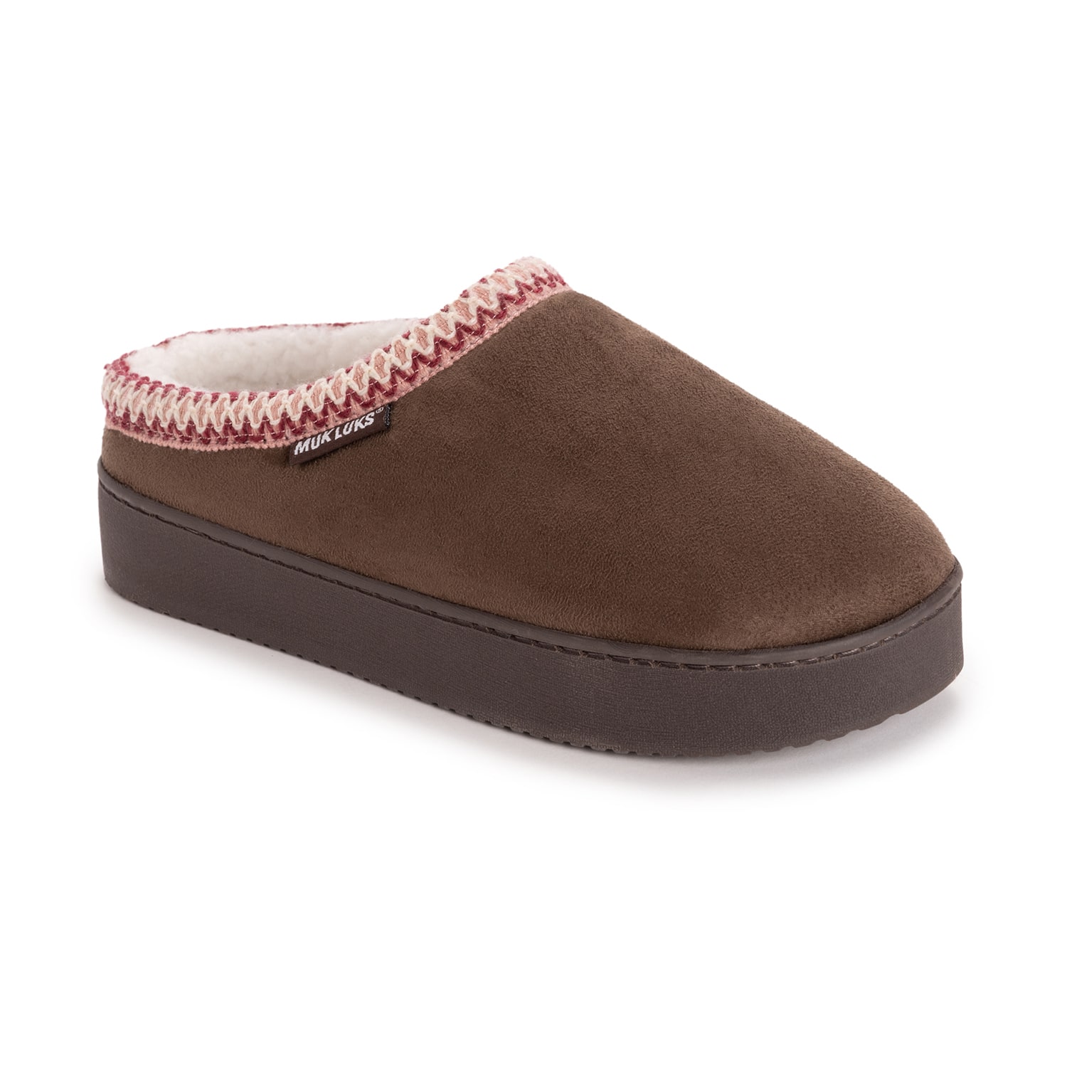Muk Luks Ml F 26 Ds Slippers Womens Memory Foam Slip Resistant Clog