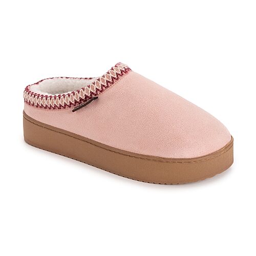 Muk Luks ml F 26 Ds Slippers Womens Memory Foam Slip Resistant Clog Slippers In Pink