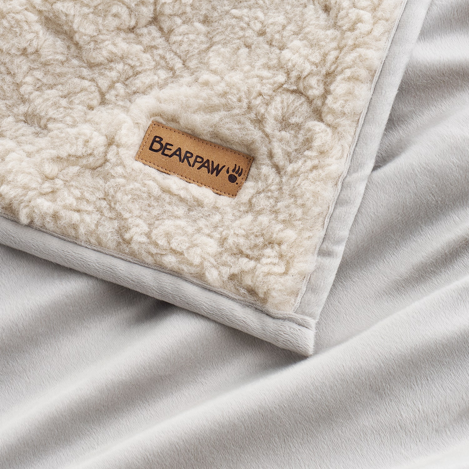 Bearpaw Everly Pieced Faux Fur 50x60 Washable Midweight Throw