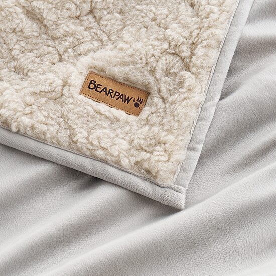 Bearpaw Everly Pieced Faux Fur 50x60 Washable Midweight Throw