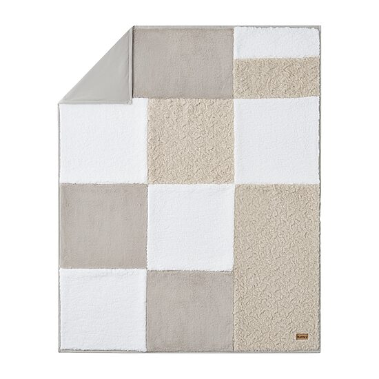 Bearpaw Everly Pieced Faux Fur 50x60 Washable Midweight Throw