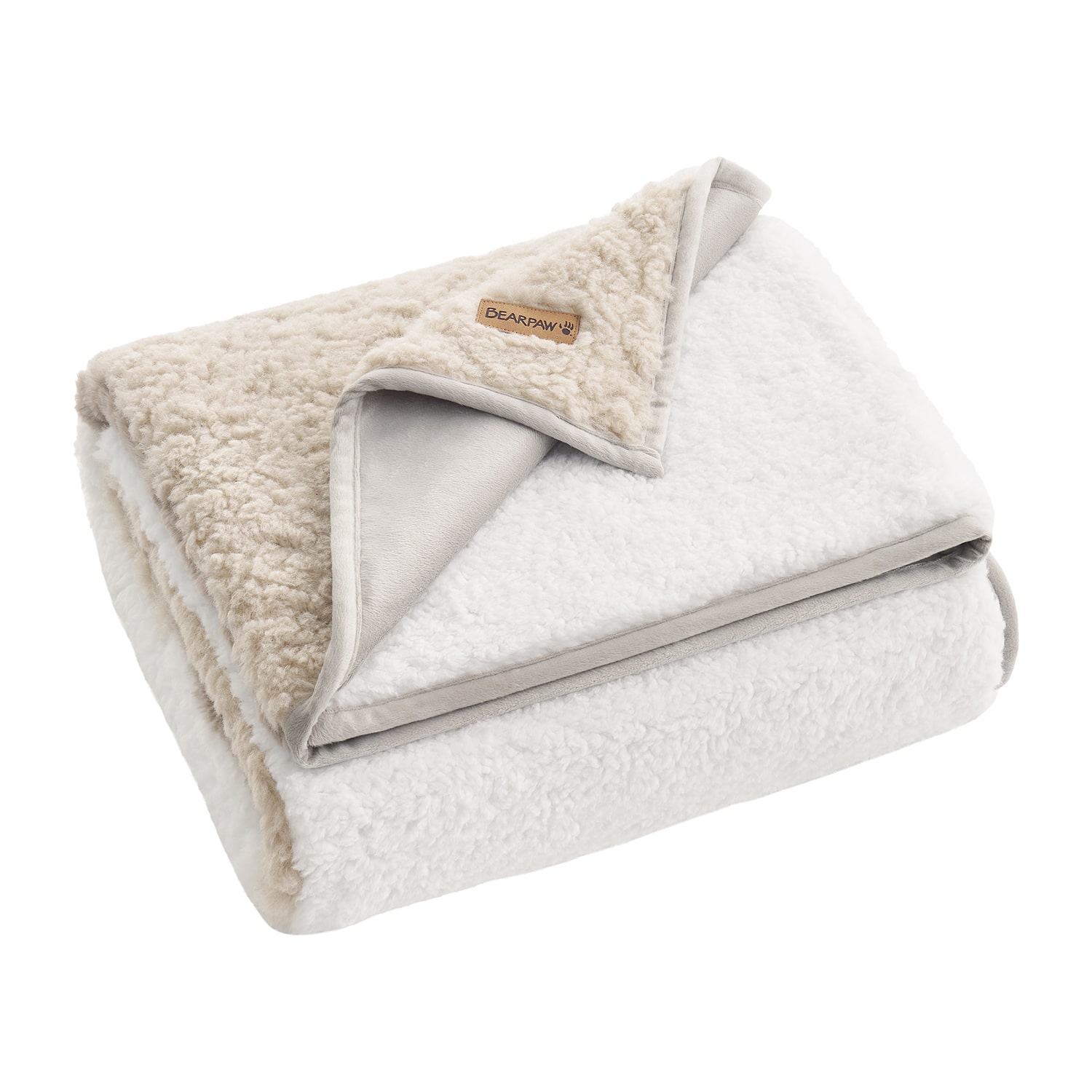Bearpaw Everly Pieced Faux Fur 50x60 Washable Midweight Throw