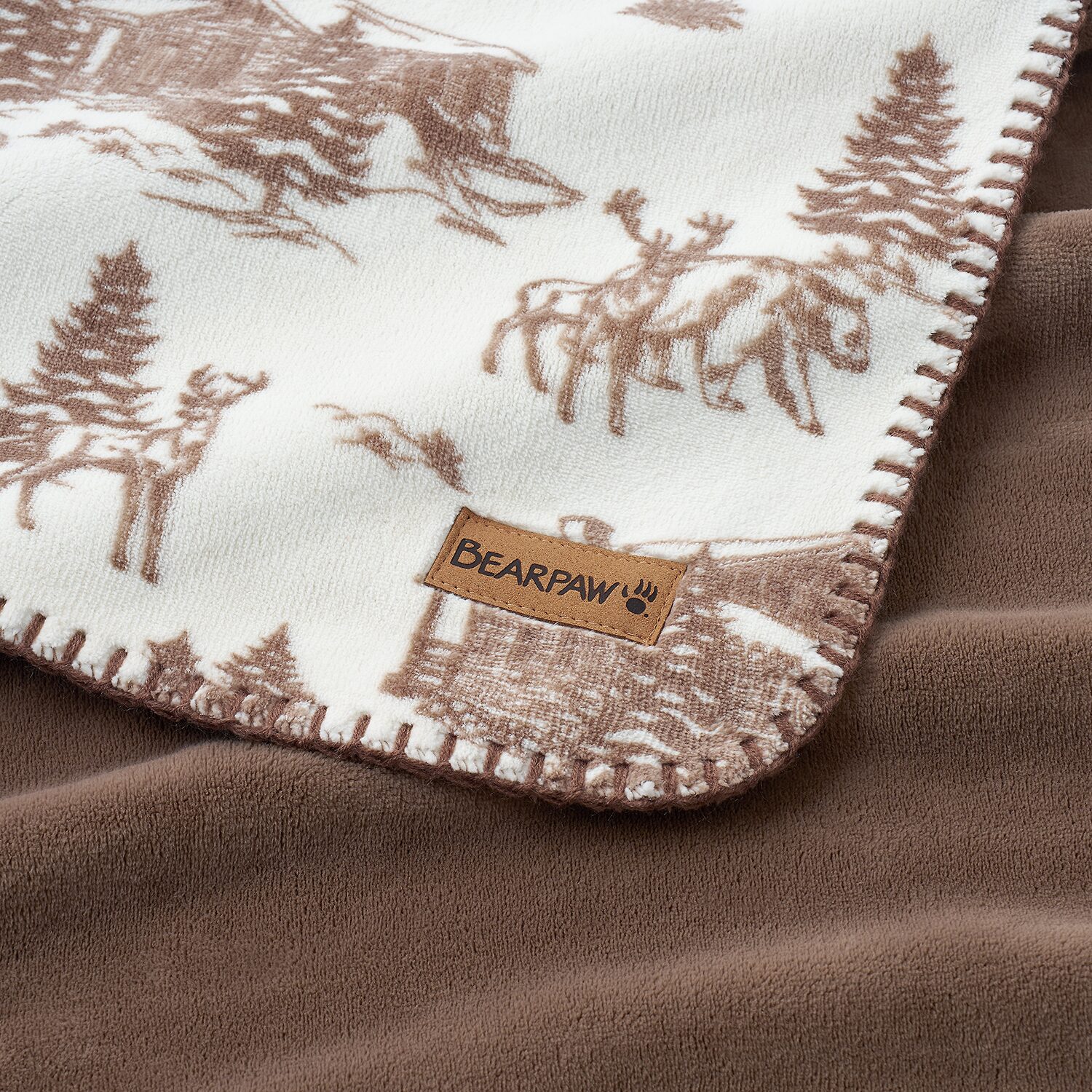 Bearpaw Canyon Coco Flannel Washable Midweight Throw