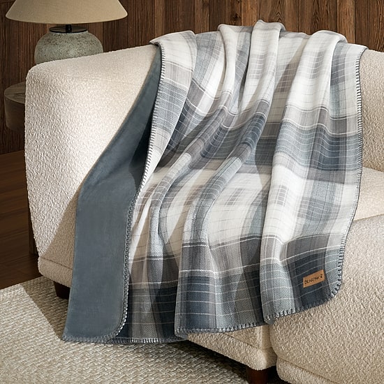 Bearpaw Canyon Coco Flannel Washable Midweight Throw