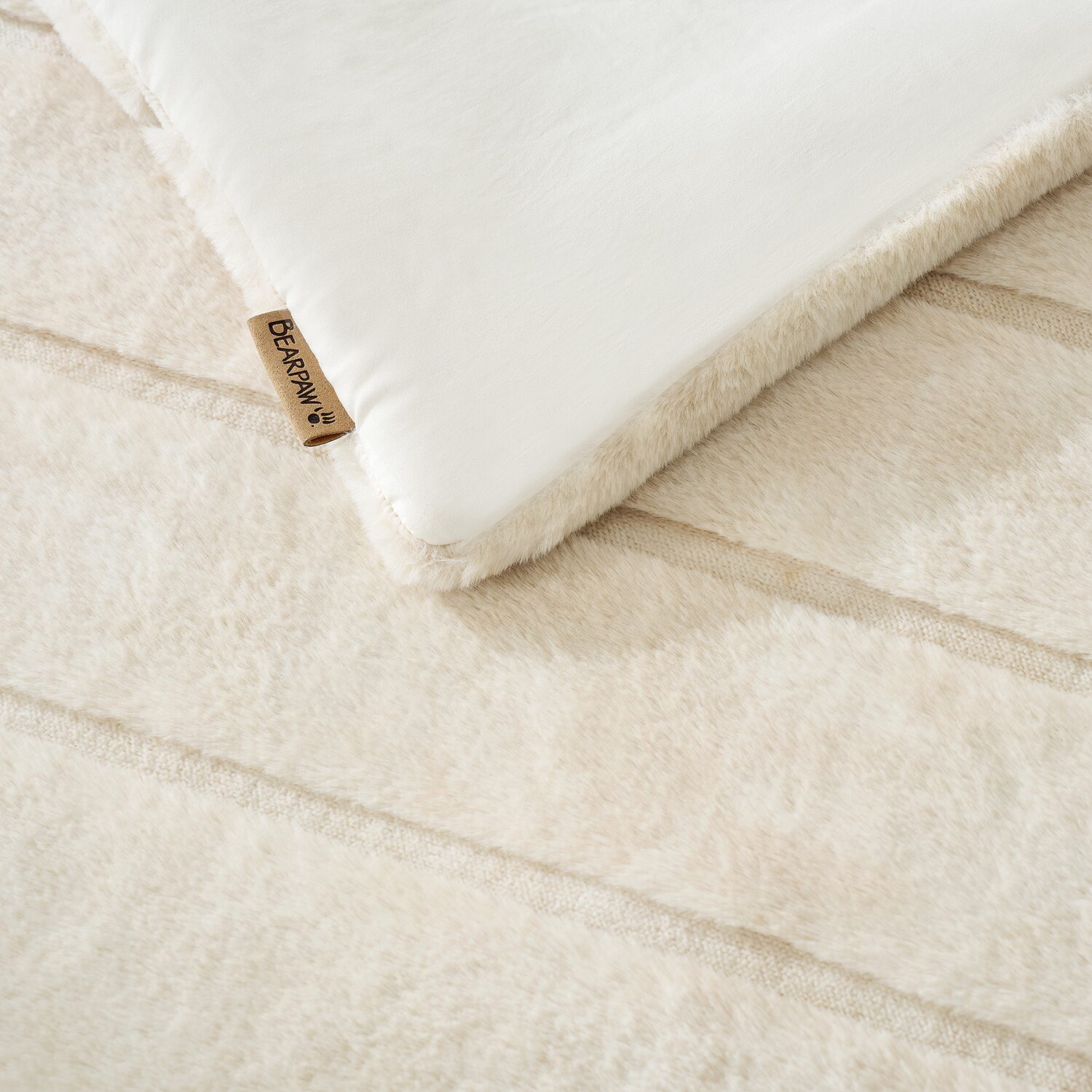 Bearpaw Marlow Ribbed Faux Fur 3-pc. Comforter Set