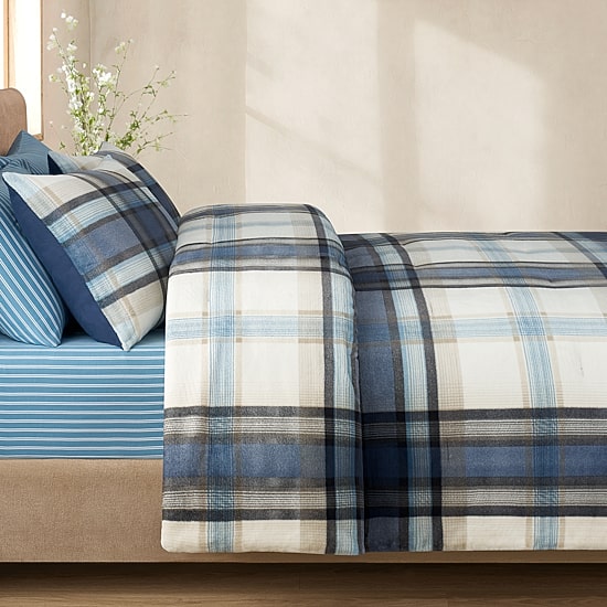 Bearpaw Waterbury Plaid Coco Flannel 3-pc. Comforter Set