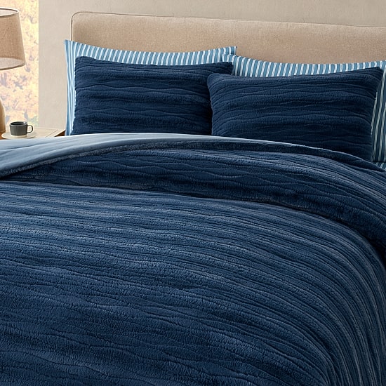 Bearpaw River Brushed Faux Fur 3-pc. Comforter Set