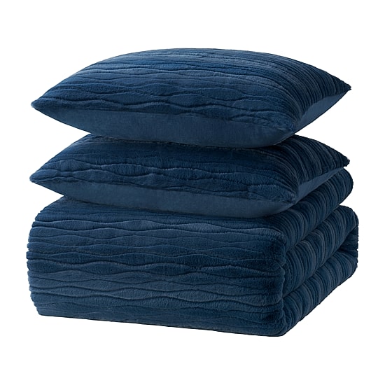 Bearpaw River Brushed Faux Fur 3-pc. Comforter Set