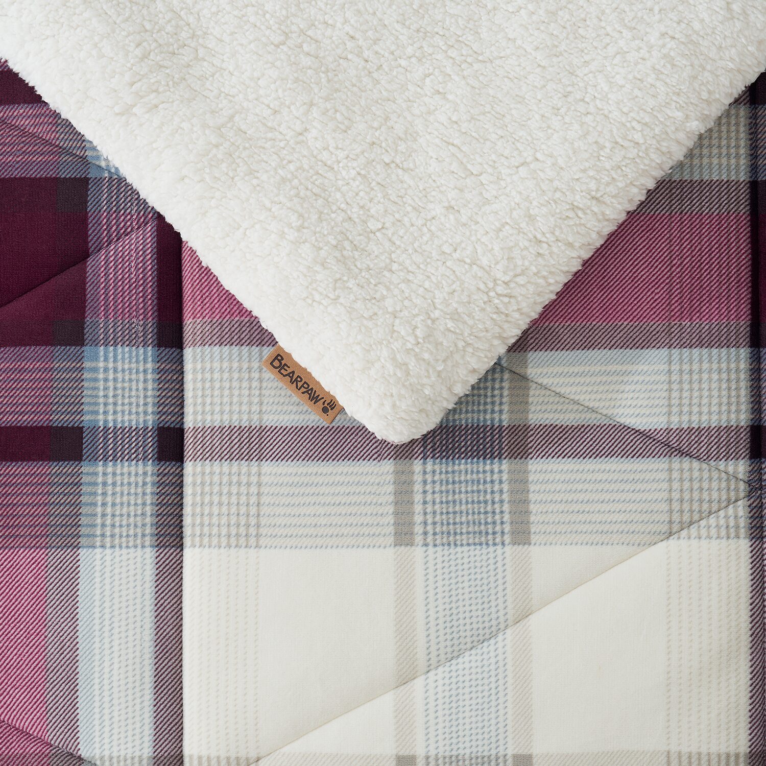 Bearpaw Hudson Plaid Coco Flannel 3-pc. Comforter Set