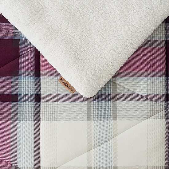 Bearpaw Hudson Plaid Coco Flannel 3-pc. Comforter Set