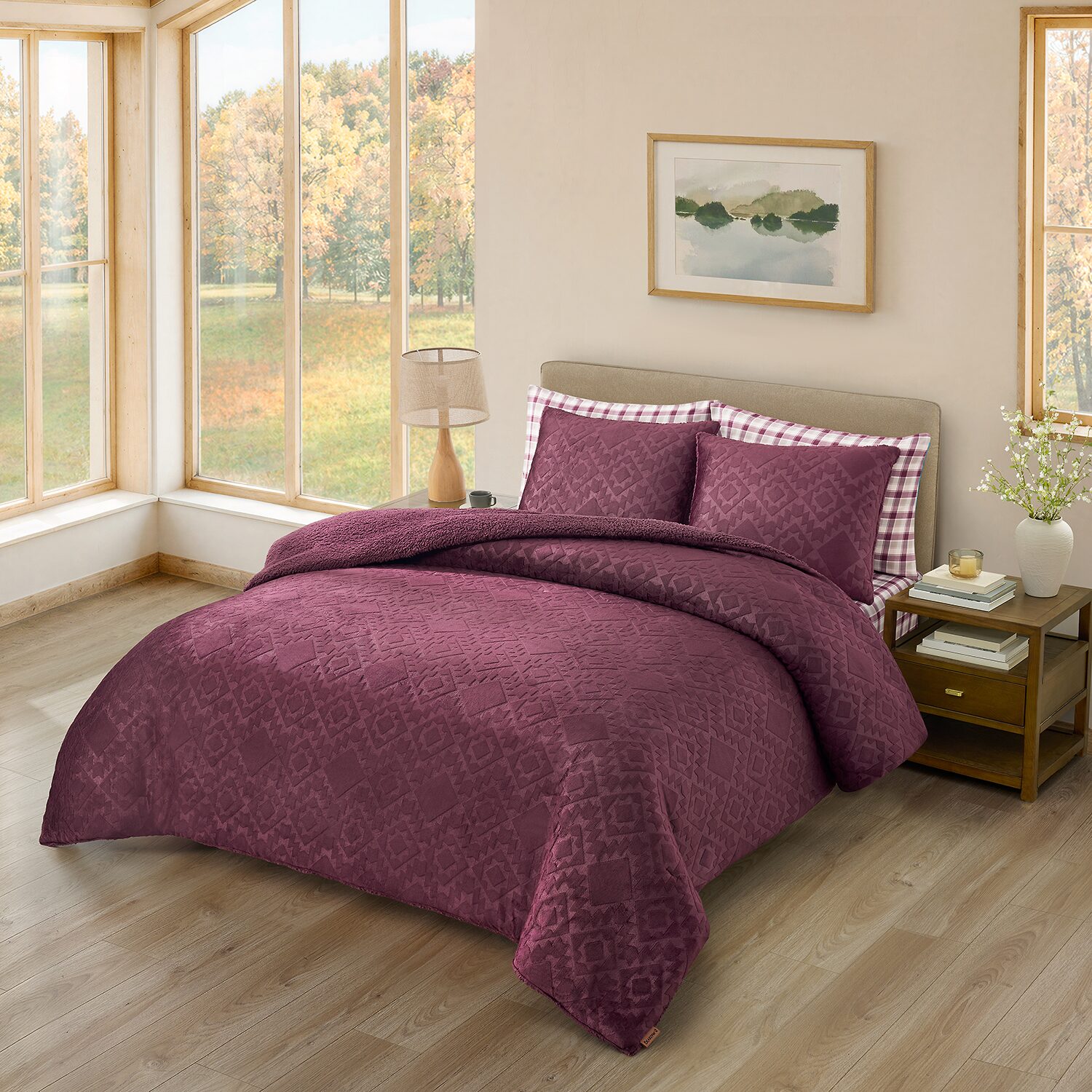 Bearpaw Arbor Embossed 3-pc. Comforter Set