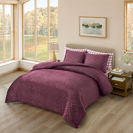 Bearpaw Arbor Embossed 3-pc. Comforter Set