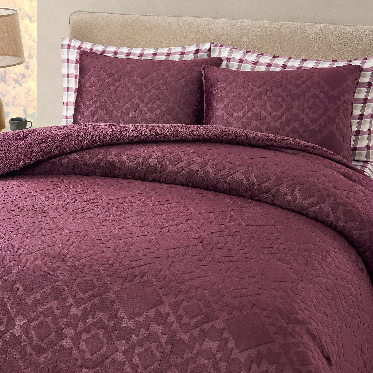 Bearpaw Arbor Embossed 3-pc. Comforter Set