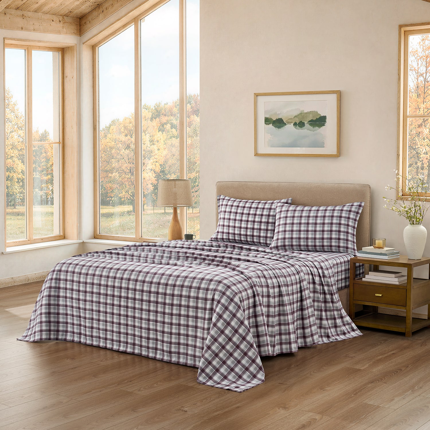 Bearpaw Poly Flannel Sheet Set