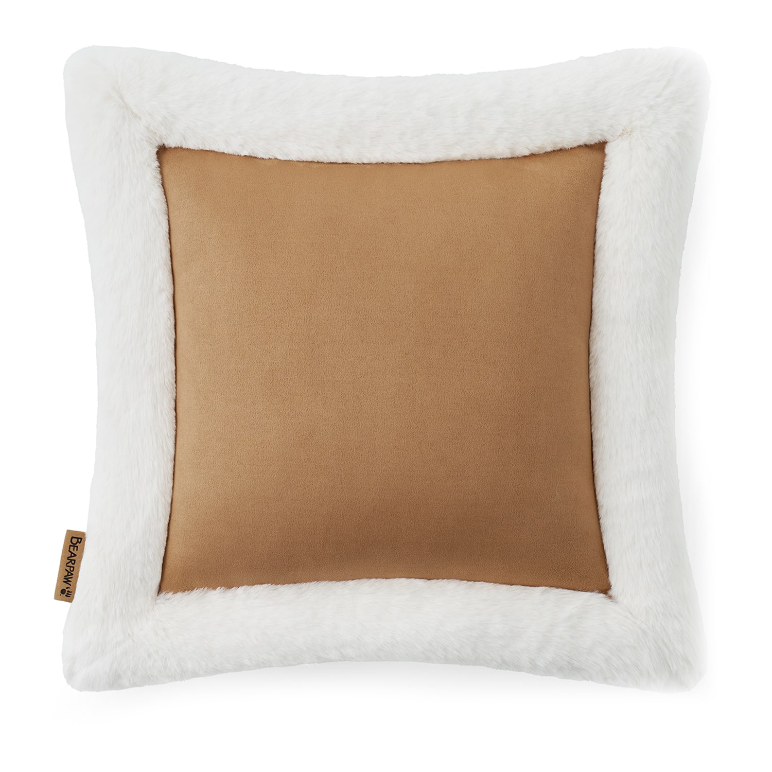 Bearpaw Faux Suede 20x20 Square Throw Pillow