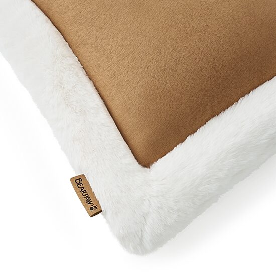 Bearpaw Faux Suede 20x20 Square Throw Pillow