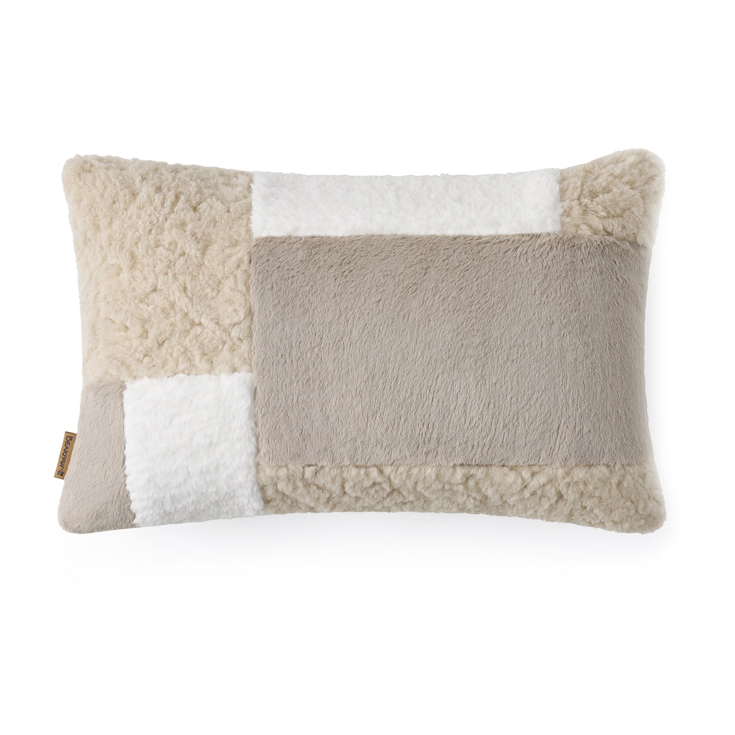Bearpaw Everyly Pierced Faux Fur Oblong Throw Pillow
