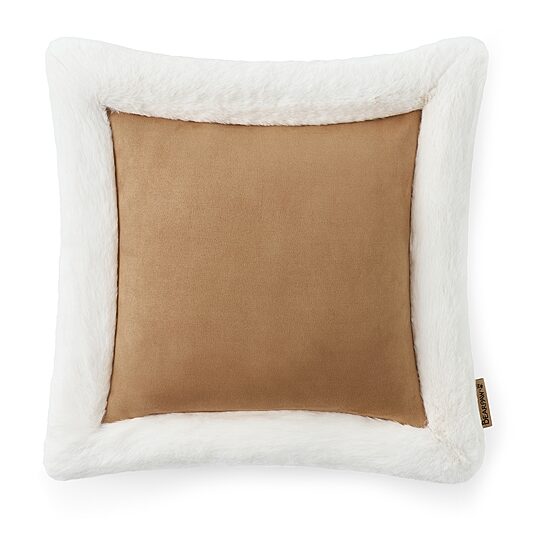 Bearpaw Faux Suede 20x20 Square Throw Pillow