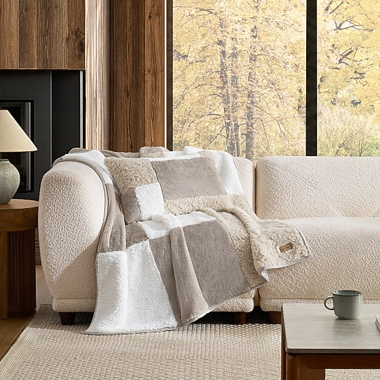 Bearpaw Everyly Pierced Faux Fur Oblong Throw Pillow