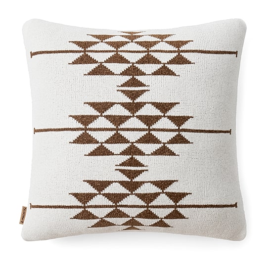 Bearpaw Flow Crystal Chenille Knit Square Throw Pillow