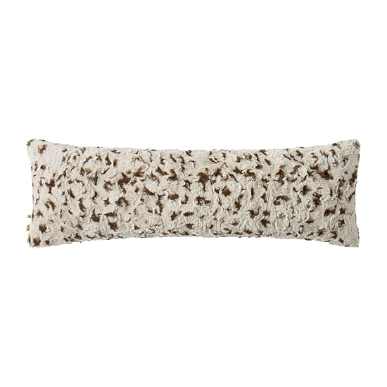 Bearpaw Sawyer Animal Print Faux Fur Bolster Throw Pillow