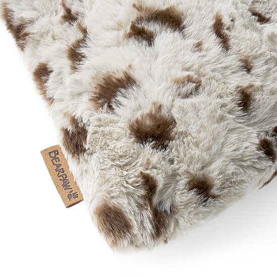 Bearpaw Sawyer Animal Print Faux Fur Bolster Throw Pillow
