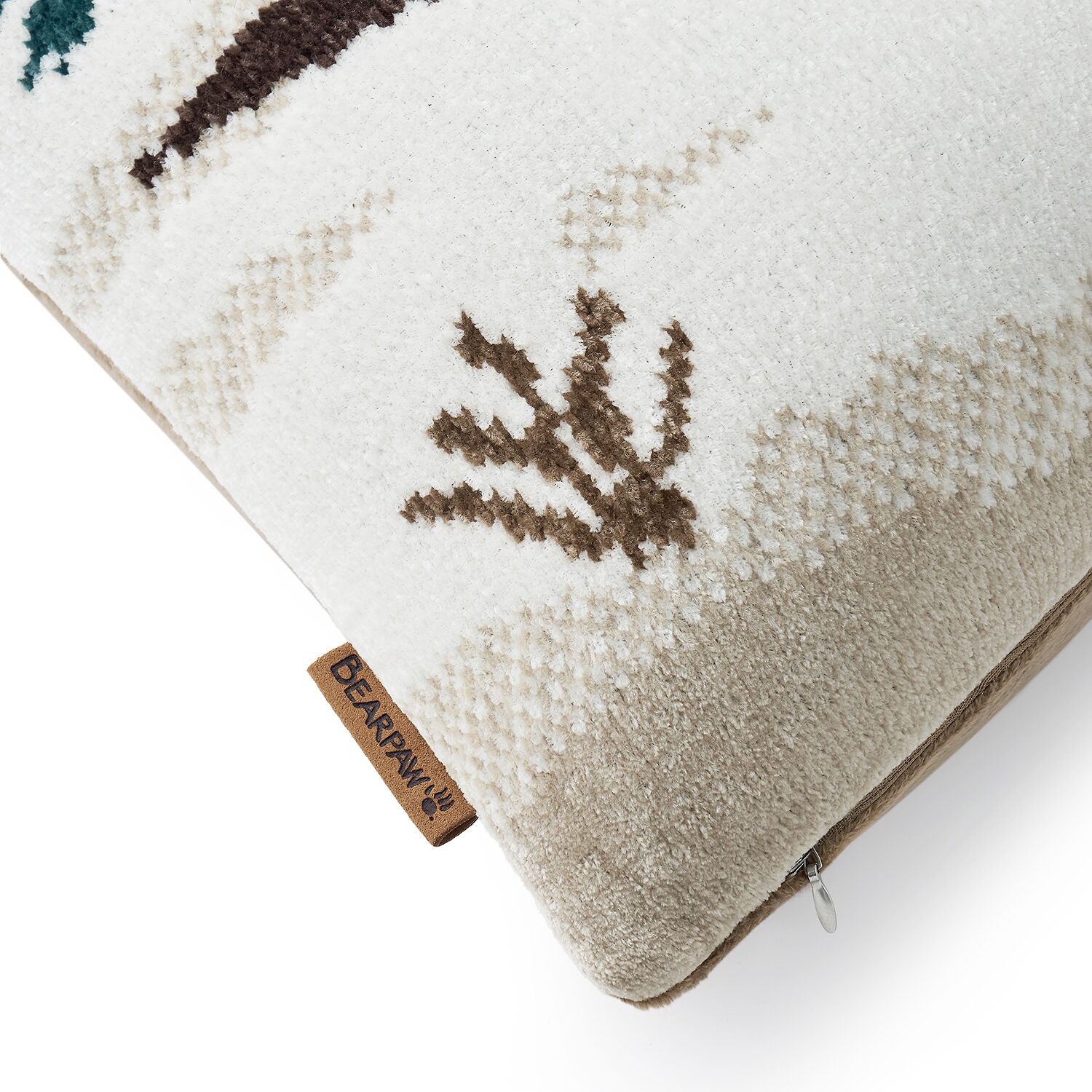 Bearpaw Ansel Chenille Knitted Oblong Throw Pillow