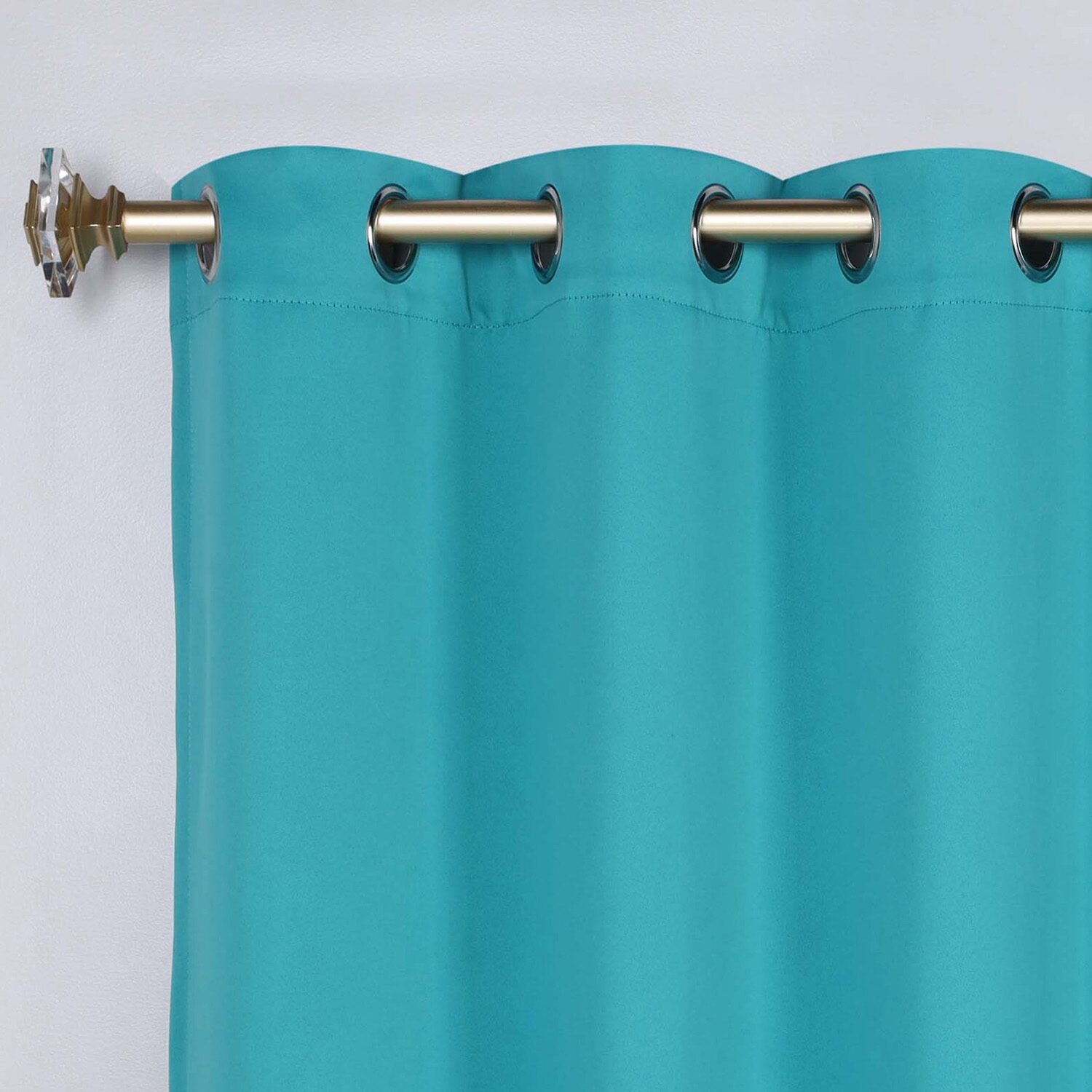 SUPERIOR® Solid Grommet Top Energy Saving Room Darkening Set of 2 Curtain Panel