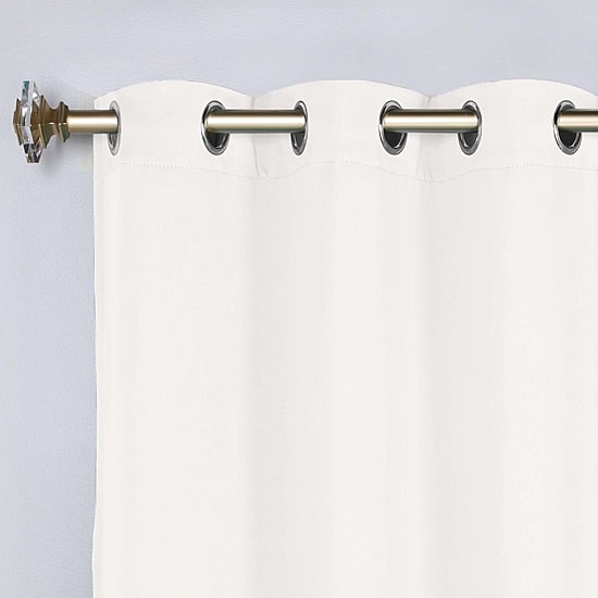 SUPERIOR® Solid Grommet Top Energy Saving Room Darkening Set of 2 Curtain Panel