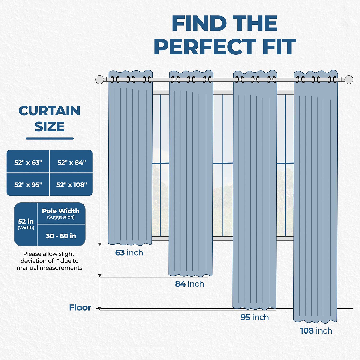 SUPERIOR® Solid Rod Pocket Energy Saving Room Darkening Set of 2 Curtain Panel